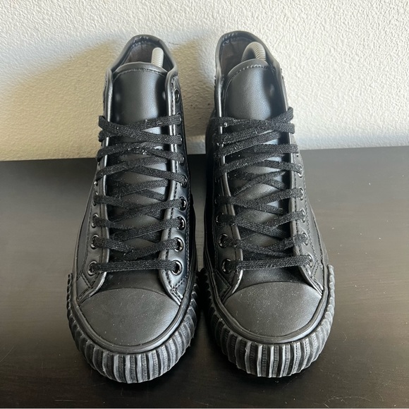 PF Flyers Unisex Black Sandlot Center Slip Resistant Hi Top Sneaker M 6 / W 7.5. - Picture 3 of 8